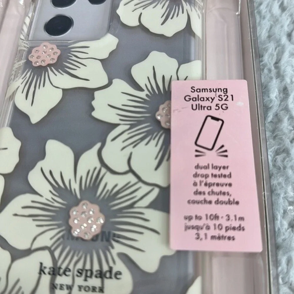 Kate Spade Phone Case Samsung galaxy S21 new in box open box Floral Tropical‎